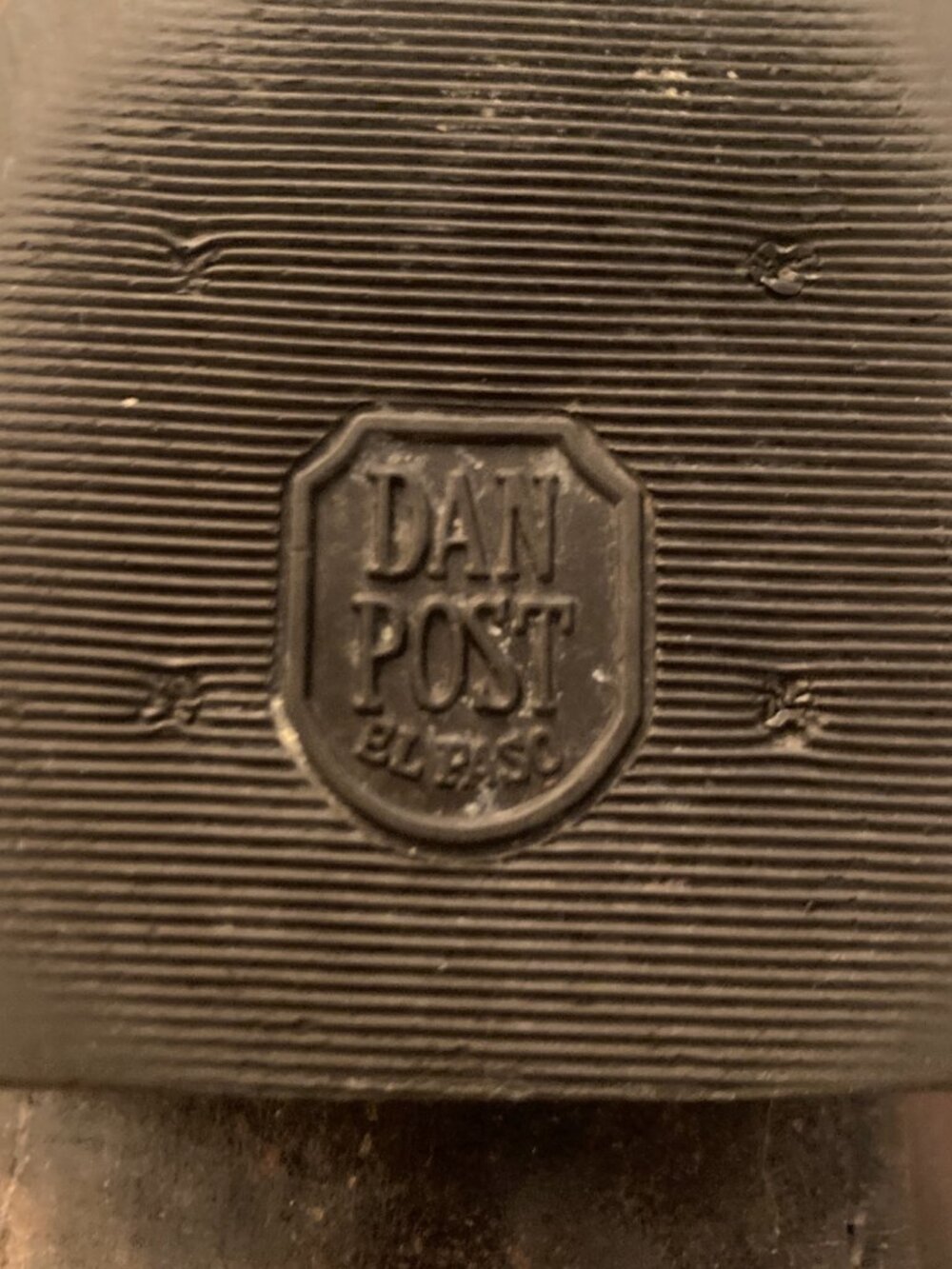 Dan Post Boots / Vintage Antique Tan Napa / Size 12R - Picture 16 of 16